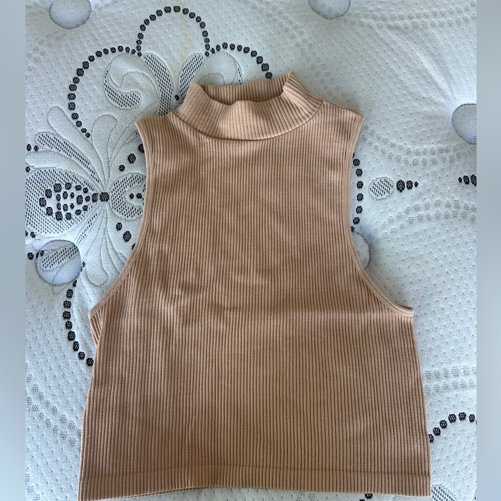 Zara ribbed halter neck tank